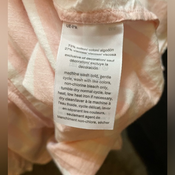 Tommy Hilfiger, pink and white striped shirt in medium - Picture 2 of 4